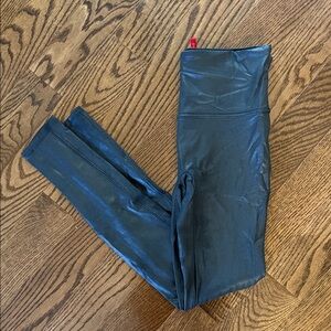 SPANX Black Faux Leather Leggings